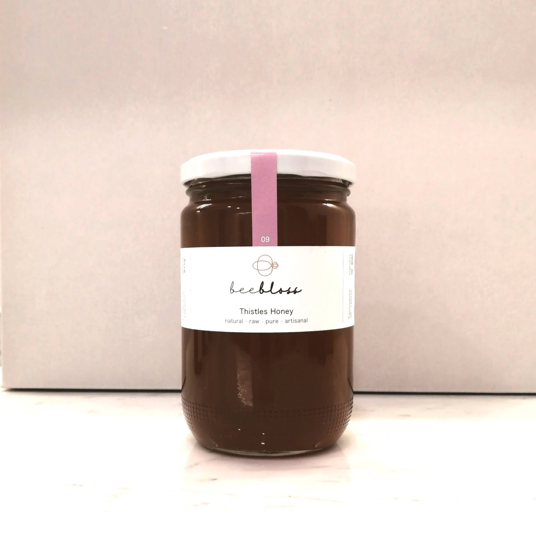 Thistles Honey 815 G (net weight) - from our apiaries in Tannourine (alt. 1800m).  Produce of Lebanon