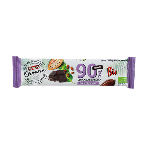 Organic Dark Chocolate 90% Cocoa 25gr
