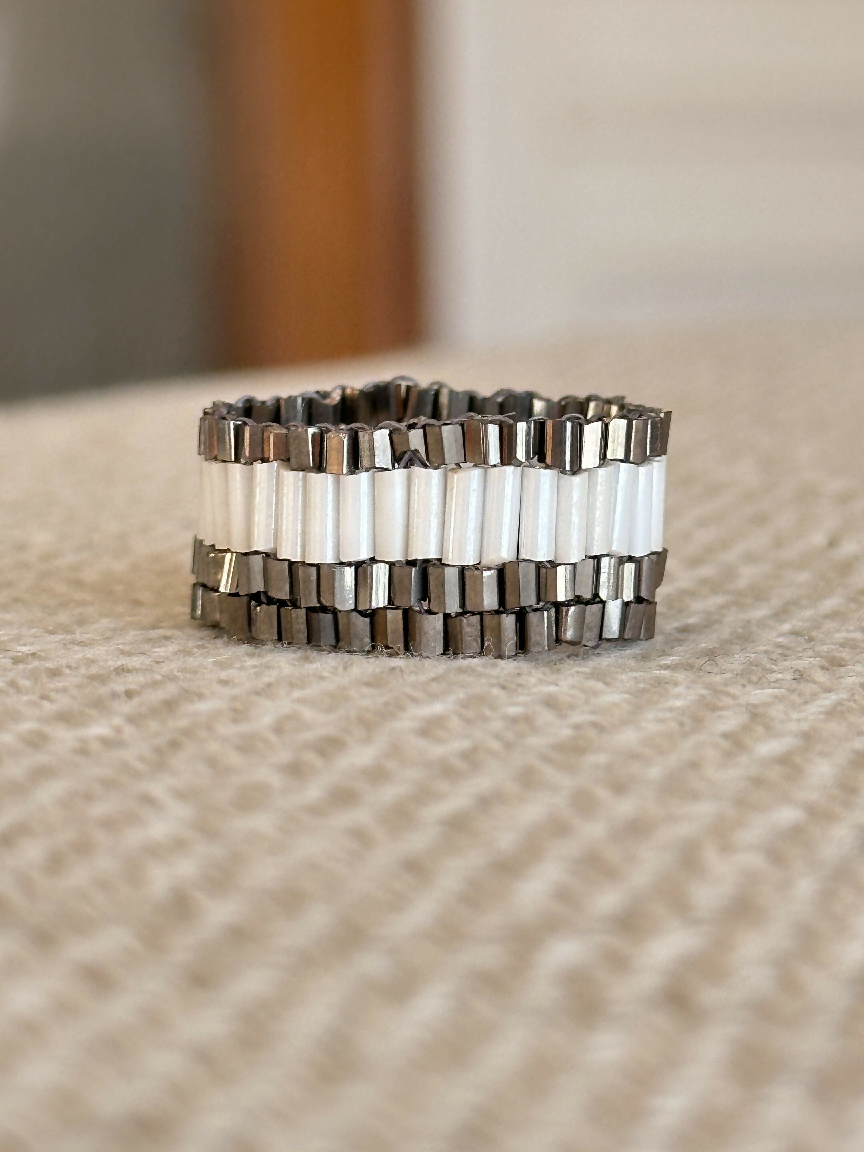 The PUT A RING ON IT collection: Lines serie 11, 3 rows + 1 long row!