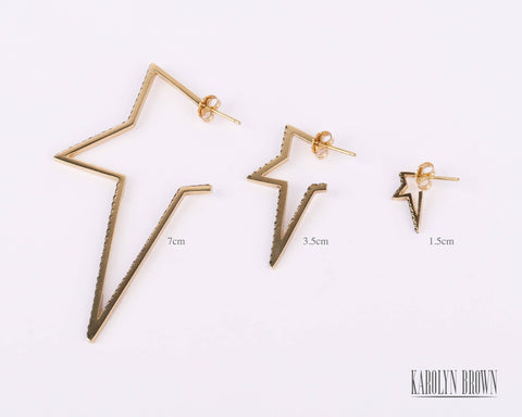 Stormi Black Diamonds - 7 cm - Karolyn Brown Jewelry
