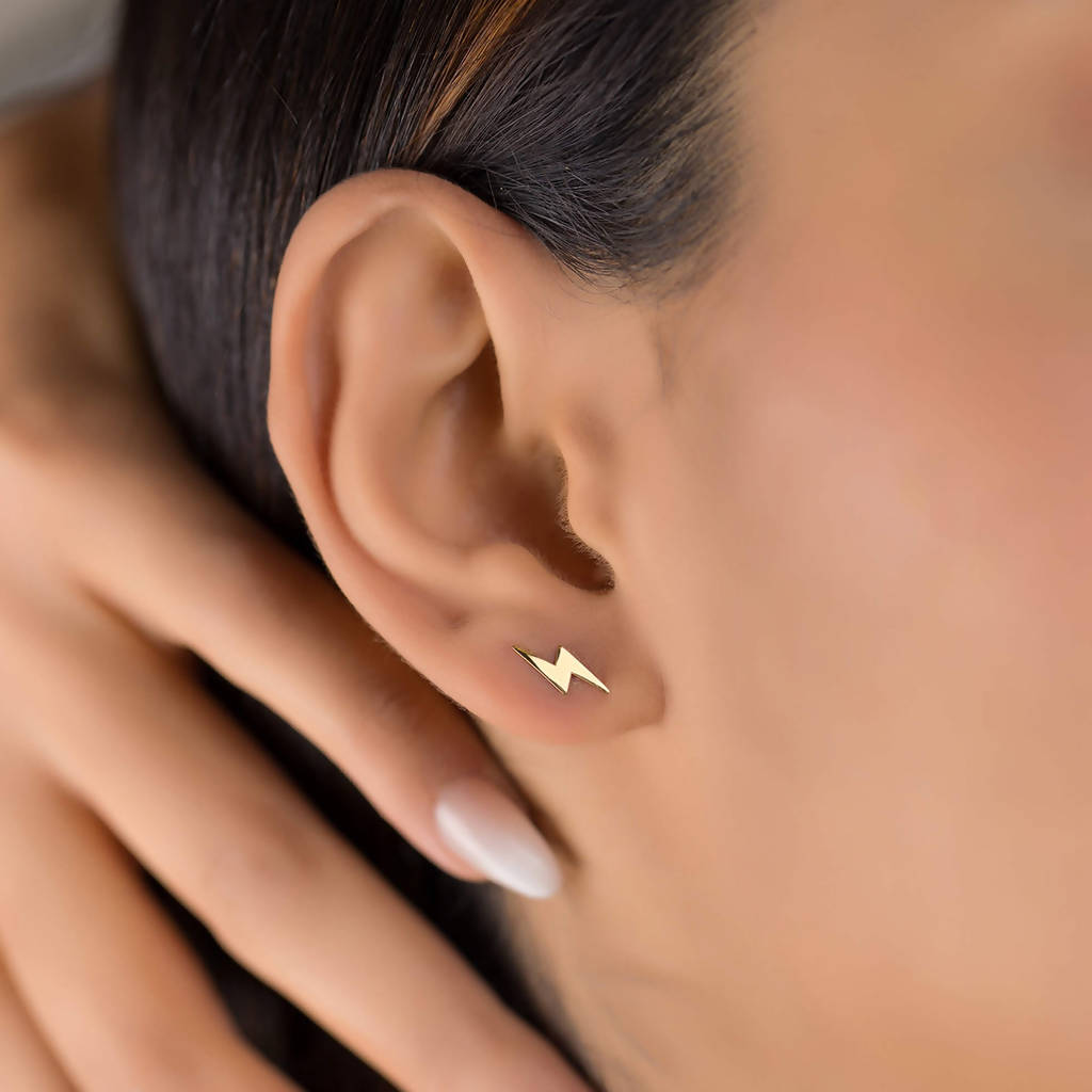18K Gold Thunder Stud Earrings - Garo Boyadjian