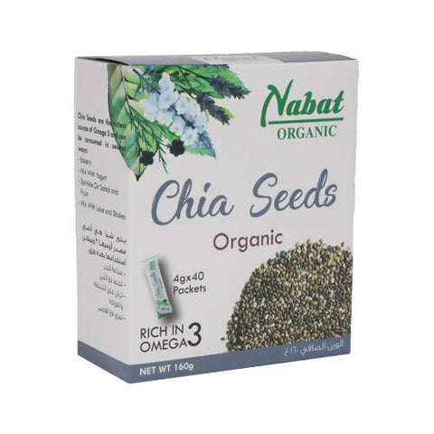 Organic Chia Seeds Packets 4gx40