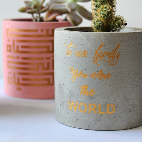 Pot with a message - small