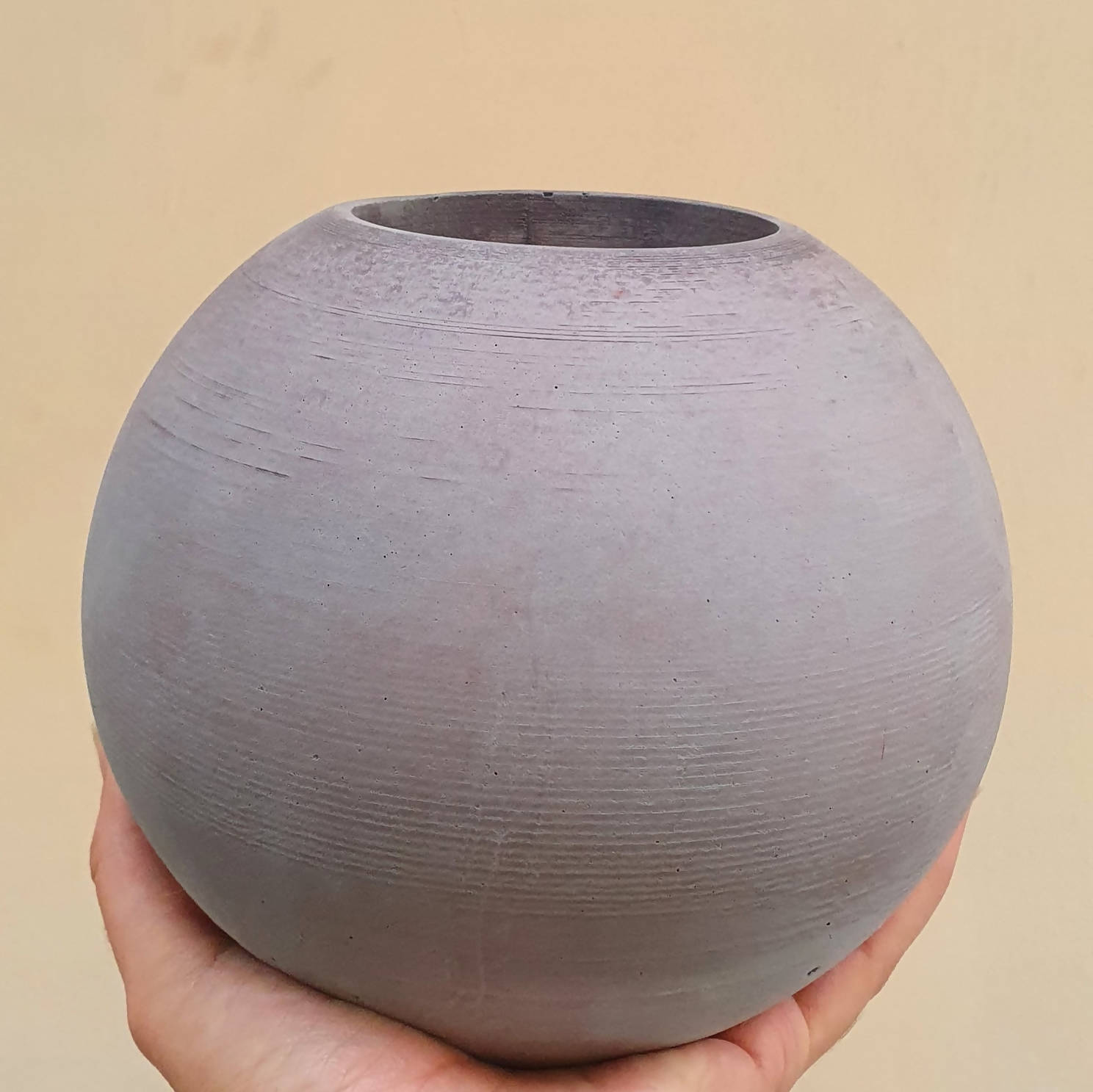 Concrete Sphere Vase