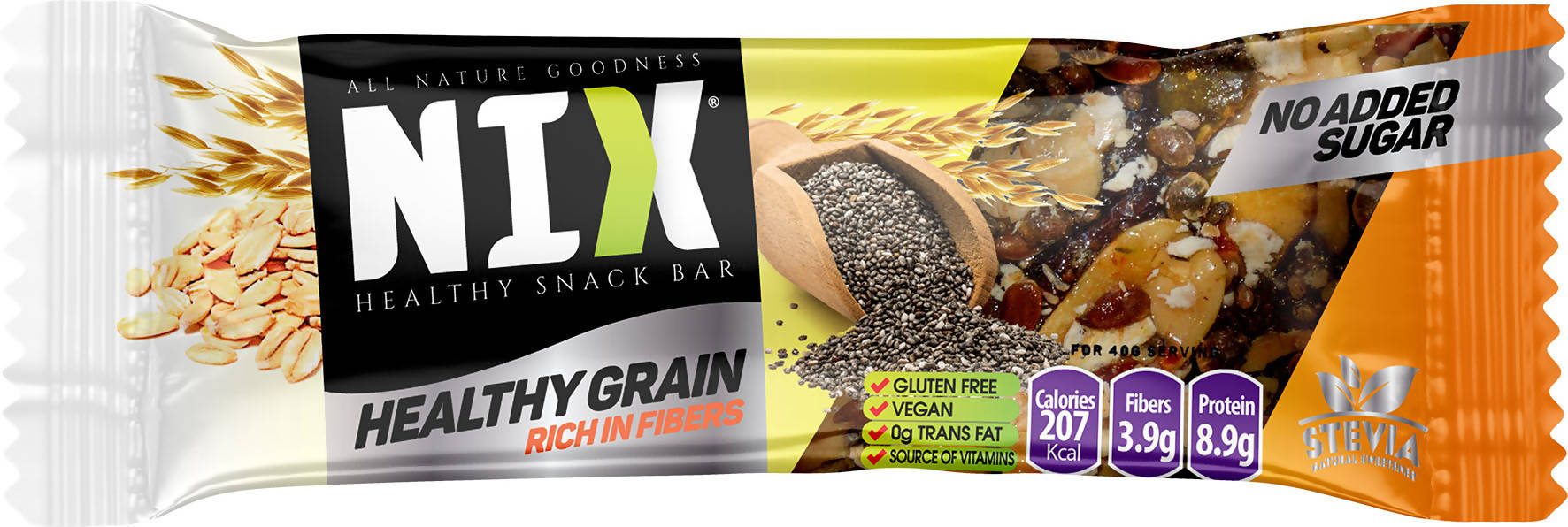 NIX Healthy Grain Gluten Free vegan Stevia