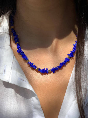 Navy blue necklace