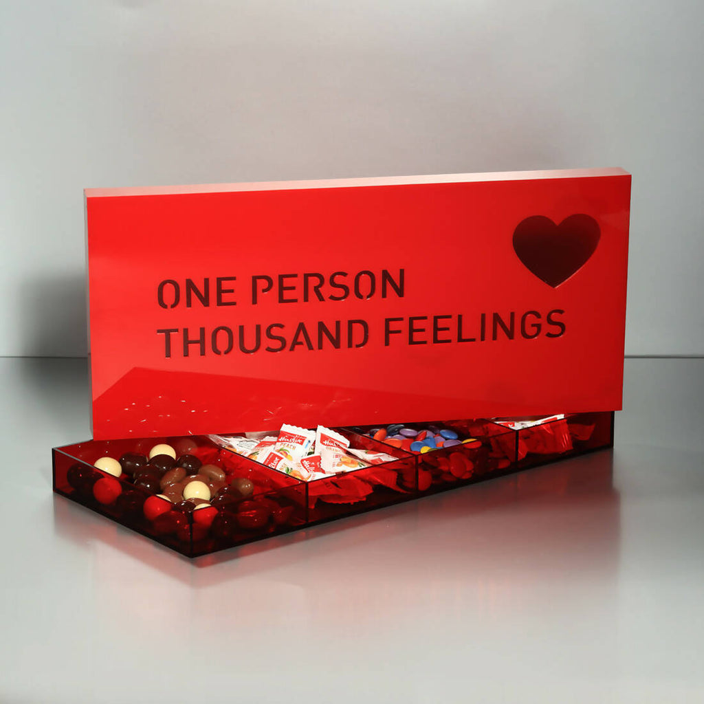 Custom-made love box design. CHOCOLATE NOT INCLUDED.
