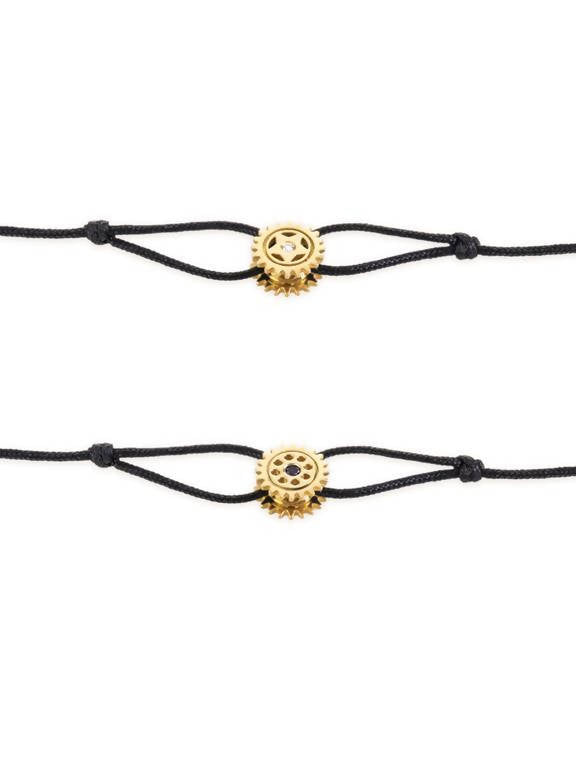 gold-reversible-gear-rope-bracelet - By Delcy