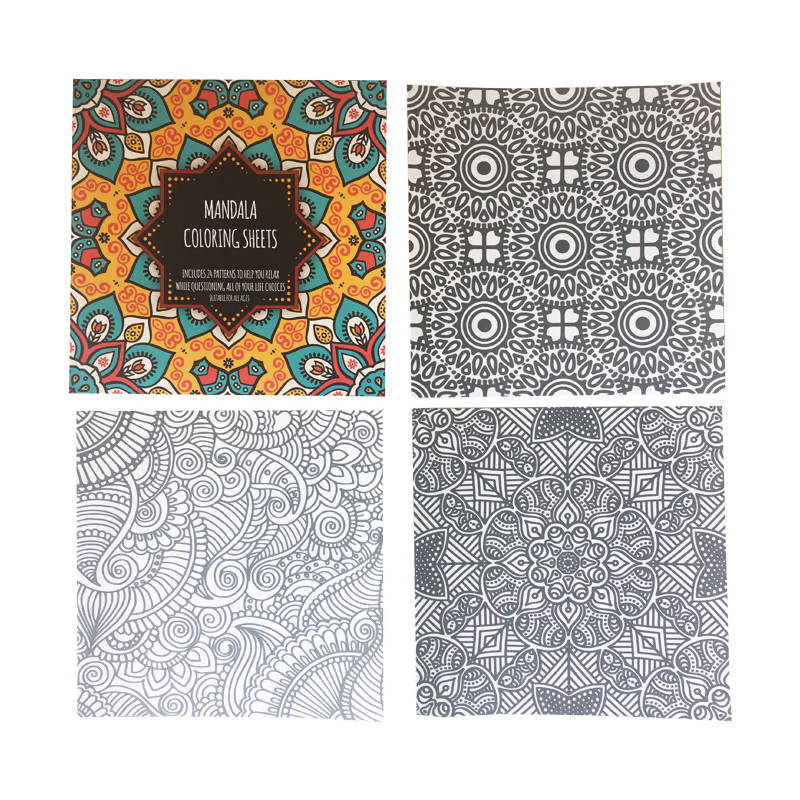 Mandala Coloring Sheets - 24 Sheets