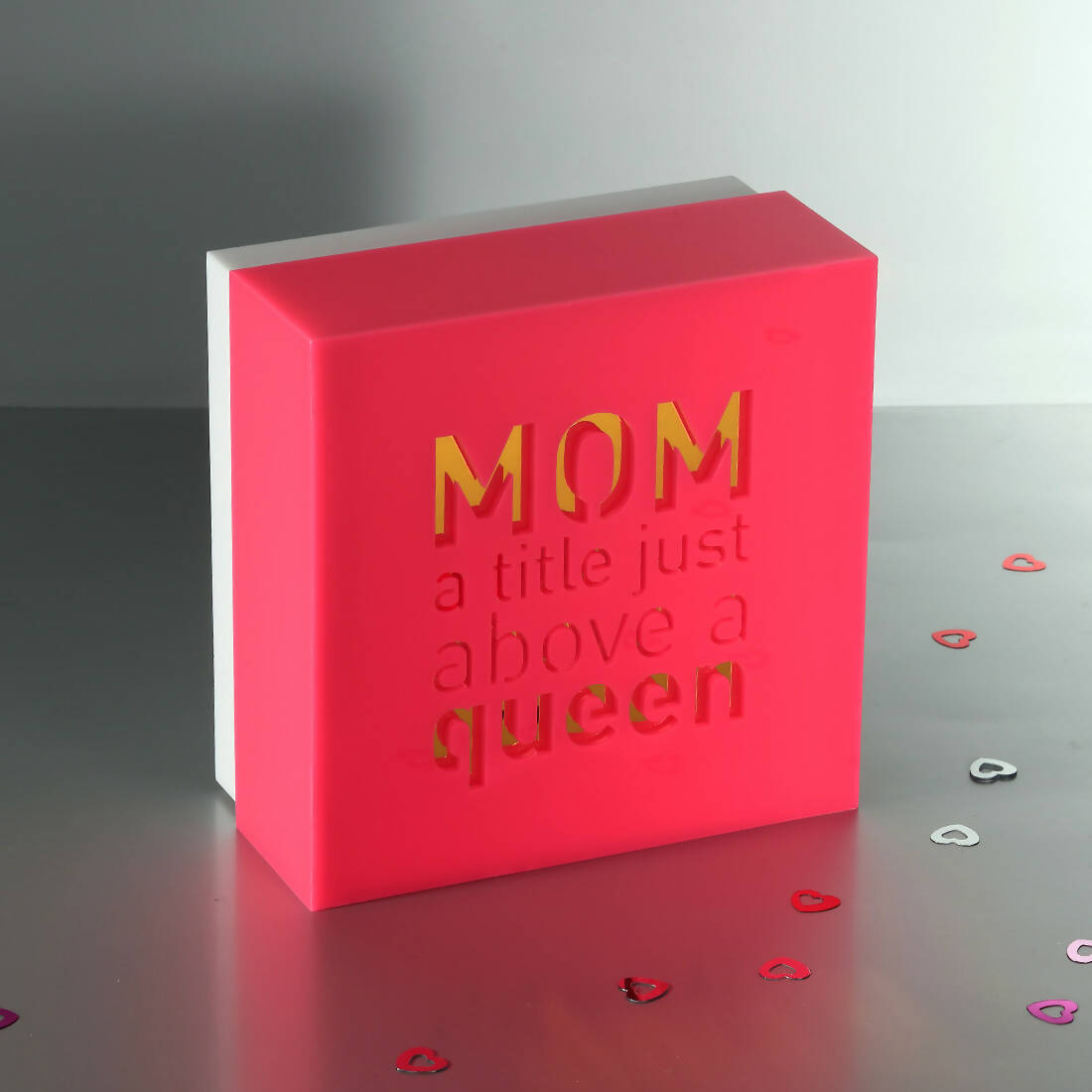 Custom-made mother's box design. CHOCOLATE NOT INCLUDED.