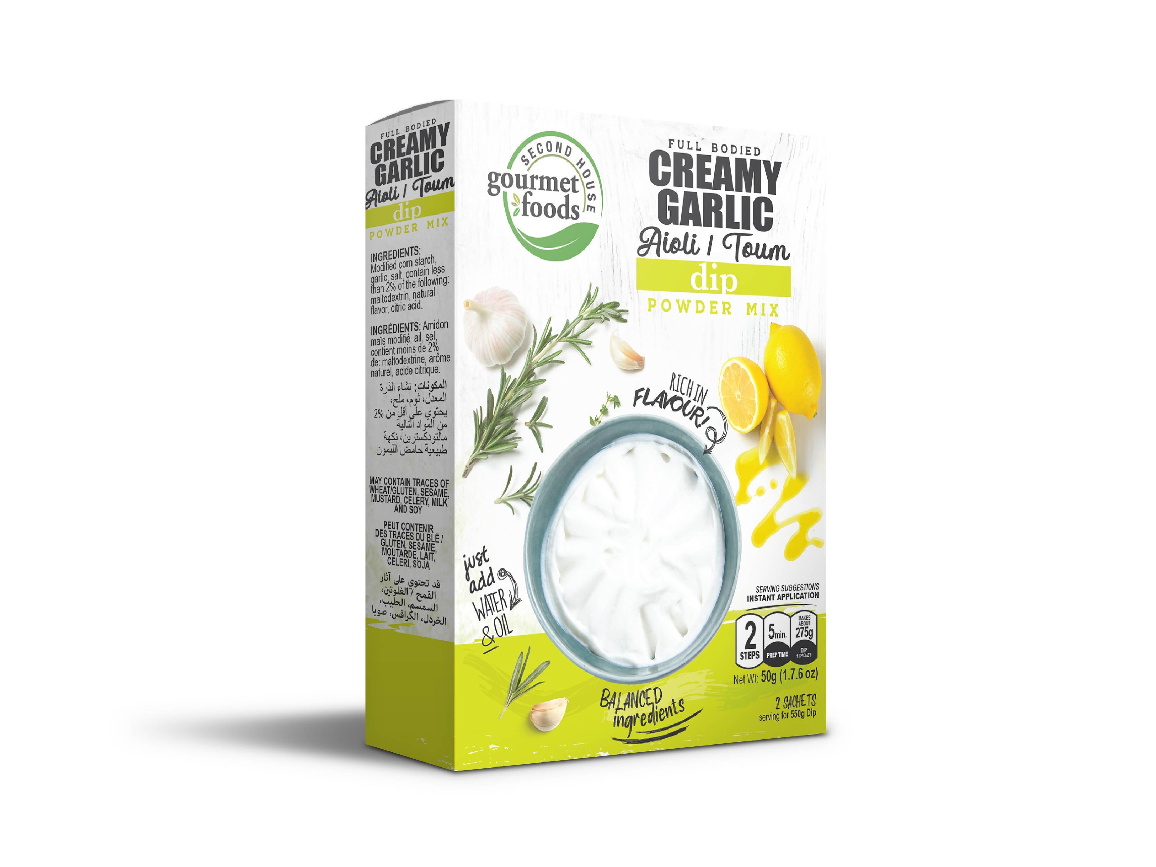 SH Gourmet Foods Creamy Garlic Powder Mix 50g