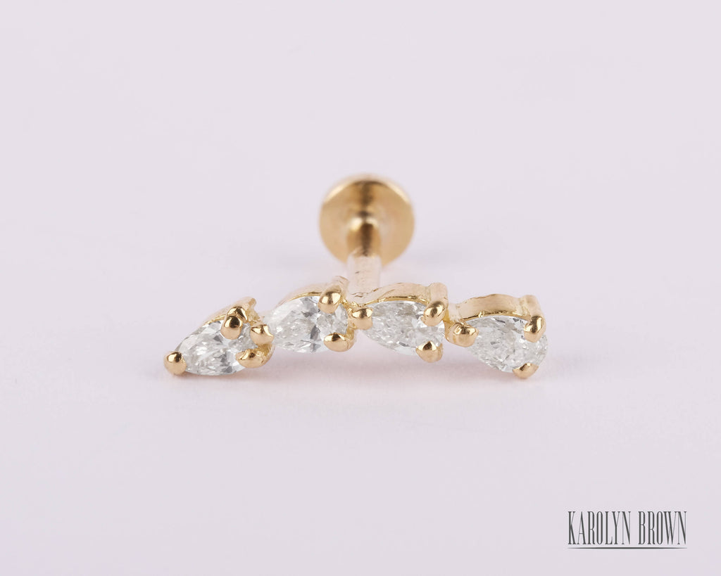 Martine White Diamonds - Piercing - Karolyn Brown Jewelry