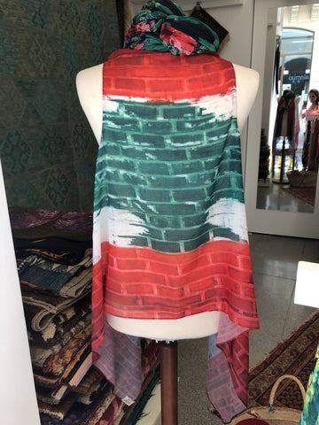 Waist coat Lebanese Flag- Oumnia by Nivine Maktabi