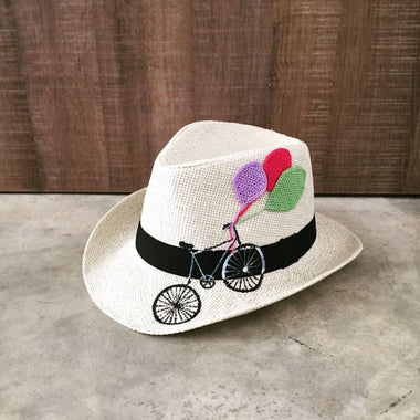 Hat - Bicycle with balloons