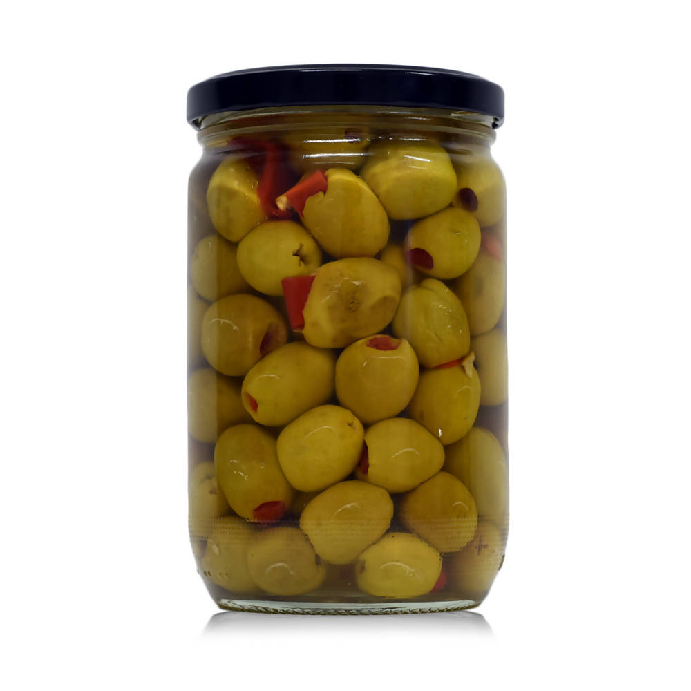 Green Olives Stuffed with Chili (NW:600g)