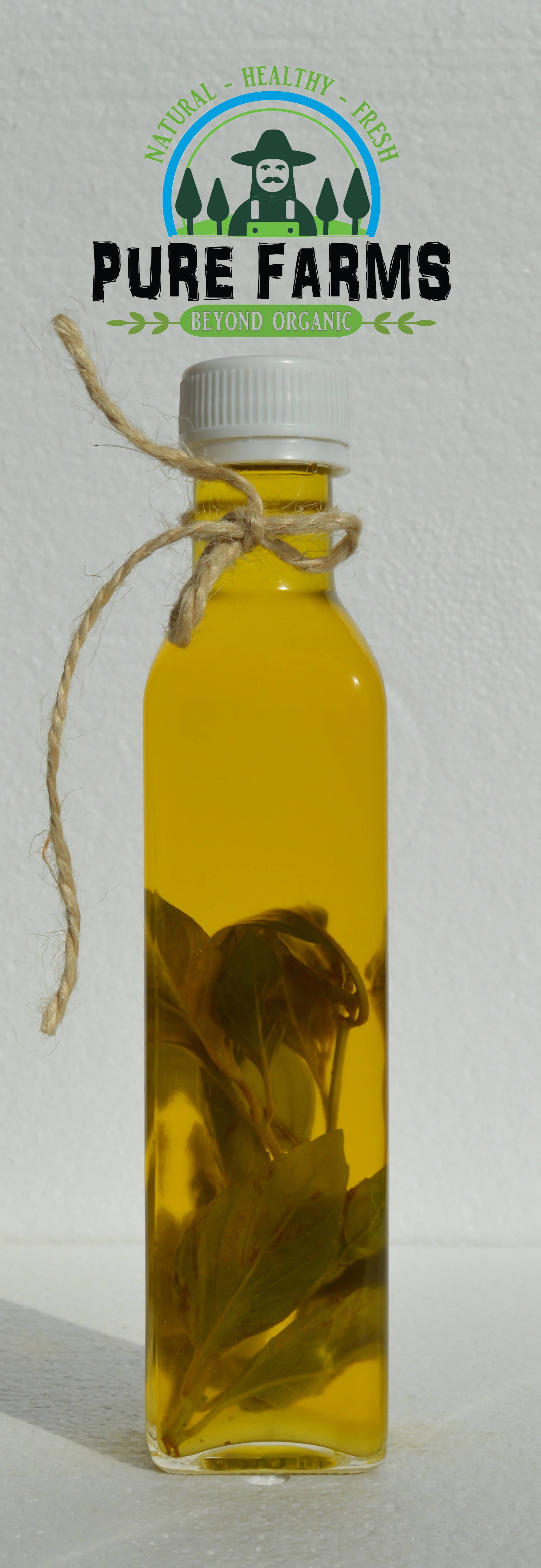 Pure Extra Virgin Olive Oil With Basil 330 ml