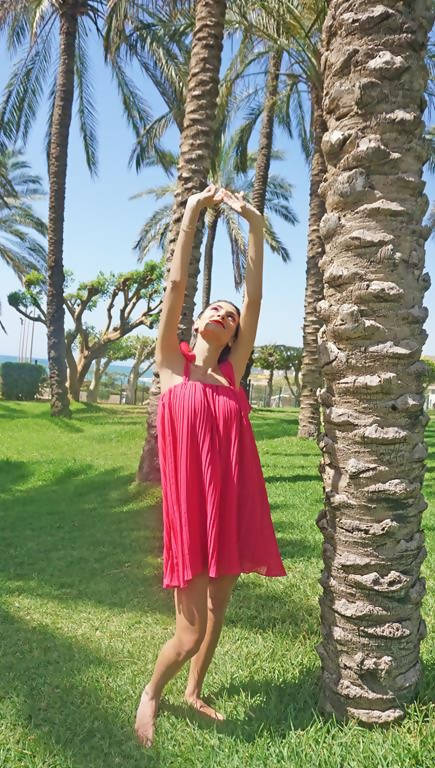 Pink Pop Short Dress - PALMAIA