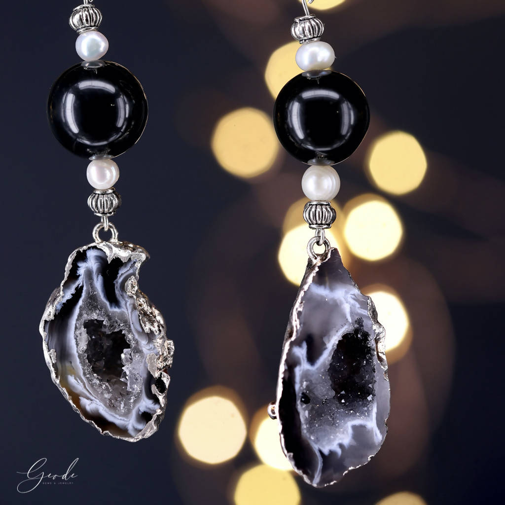 Leos Earrings - Geode Gems