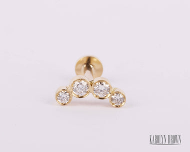 Venus White Diamond - Piercing - Karolyn Brown Jewelry