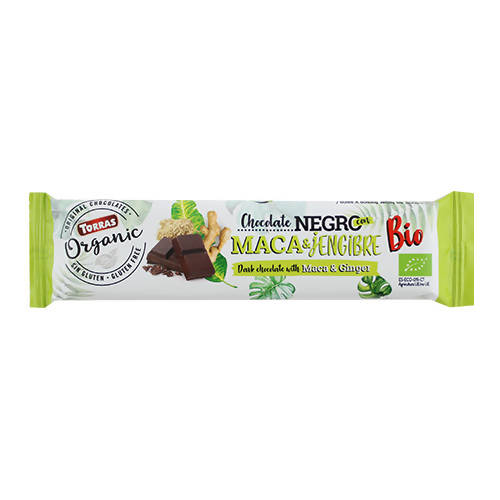 Organic Dark Chocolate with Maca & Ginger 25gr
