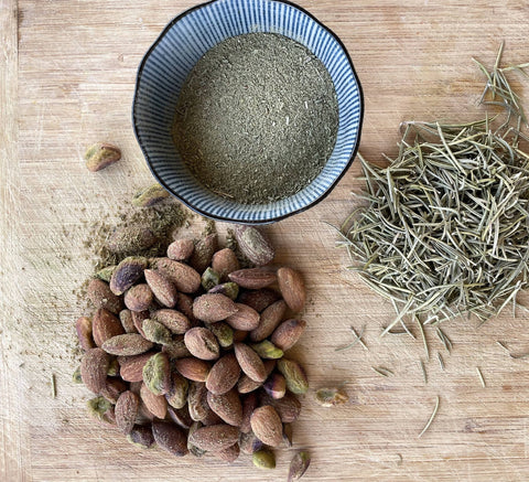 Almonds and Pistachios with Rosemary