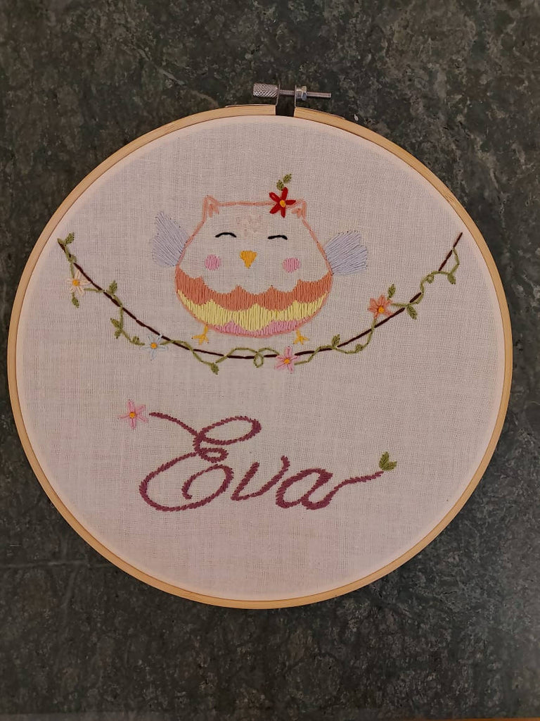 Embroidered hoop