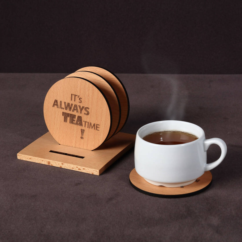 Custom-made Tea coasters design.