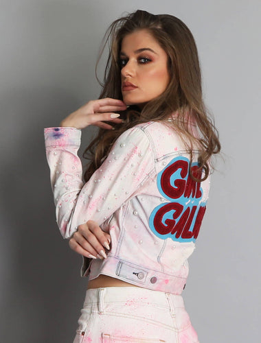Barber Girl Galaxy Jacket - Off-White