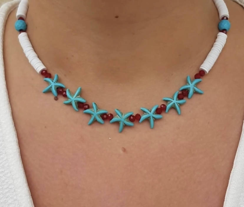 Blue Starfish necklace