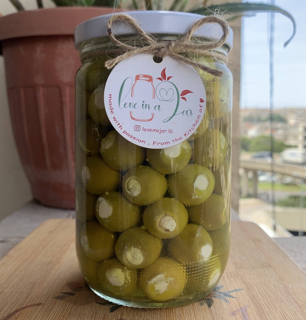 Olives Stuffed Labne