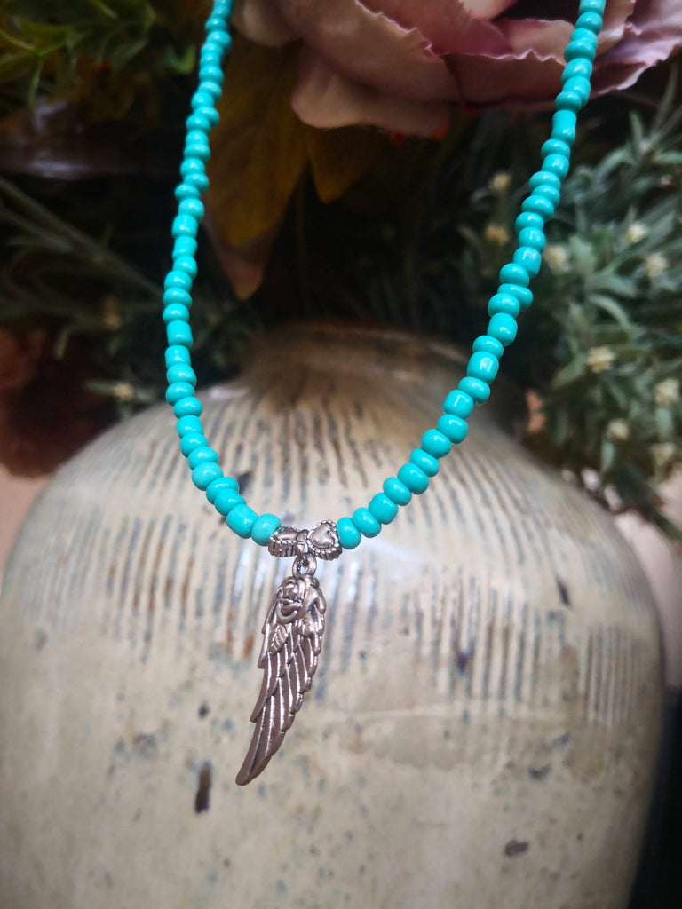 Wing turquoise necklace